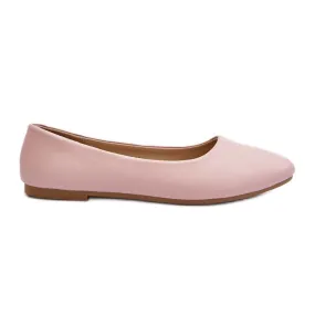 Ballerines Femme En Cuir Eco Rose Tindomiel