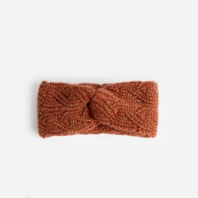 Bandeau orange en maille torsadée lurex - Eram Accessoires | ERAM