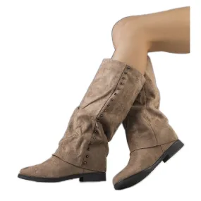 BM Bottines compensées beige foncé Balbin