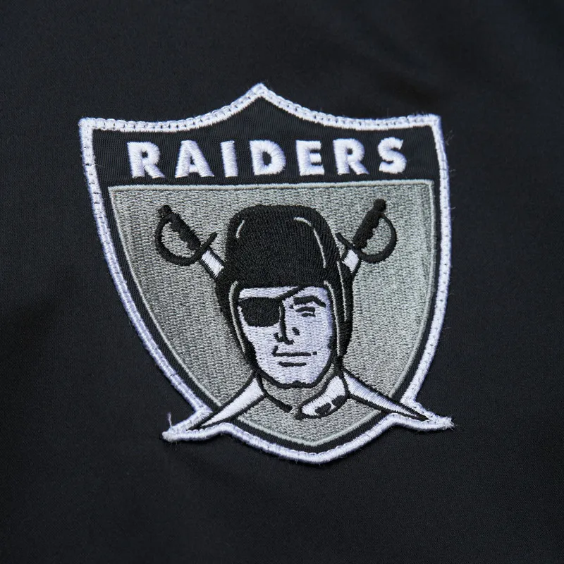 Bomber Mitchell & Ness Oakland Raiders Lightweight Satin - Noir