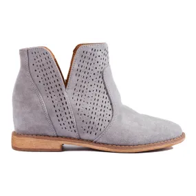 Bottines compensées femme ajourées Shelovet gris