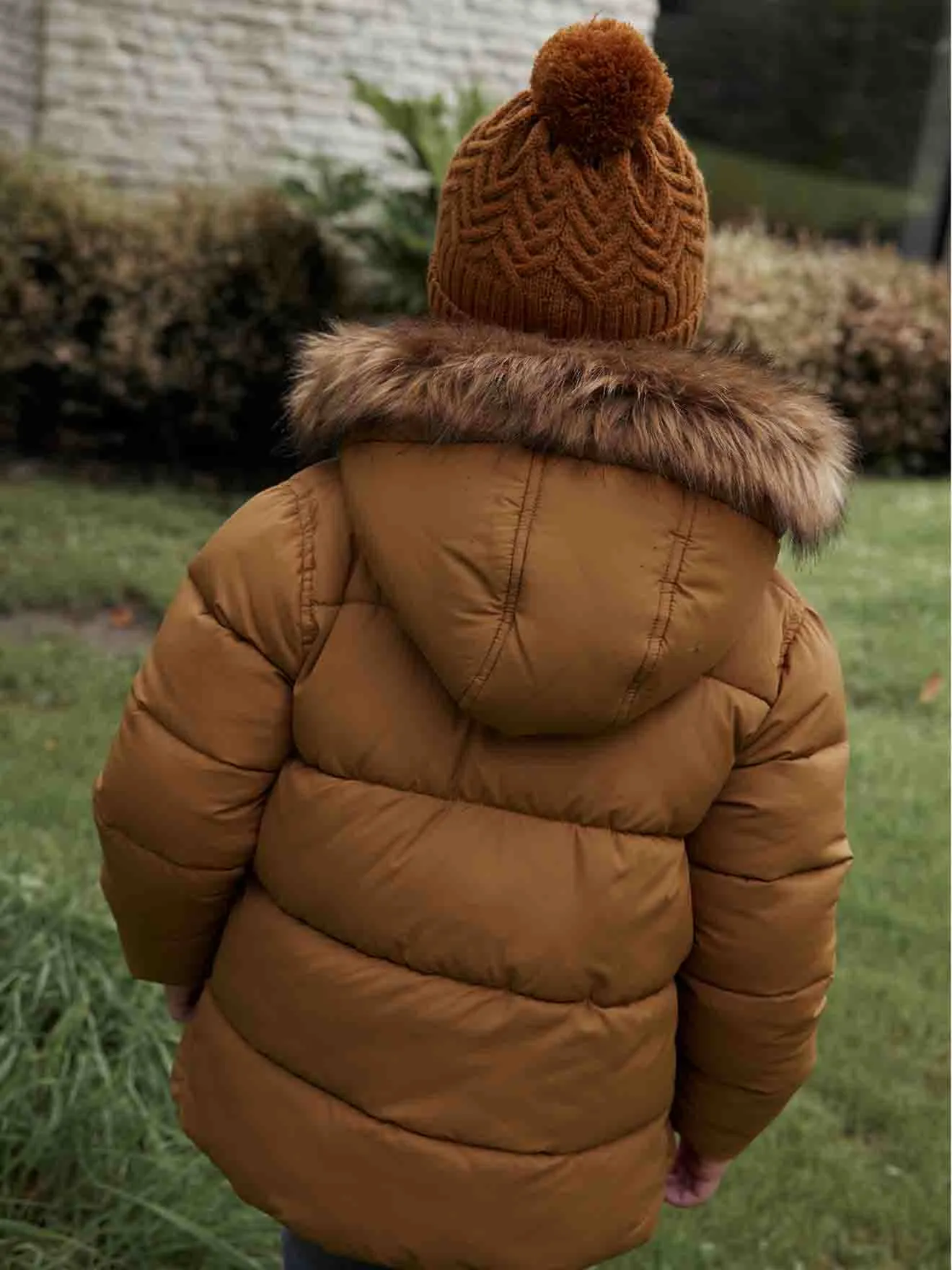 Ensemble bonnet + snood + moufles/mitaines en maille torsadée garçon vert sapin - Vertbaudet