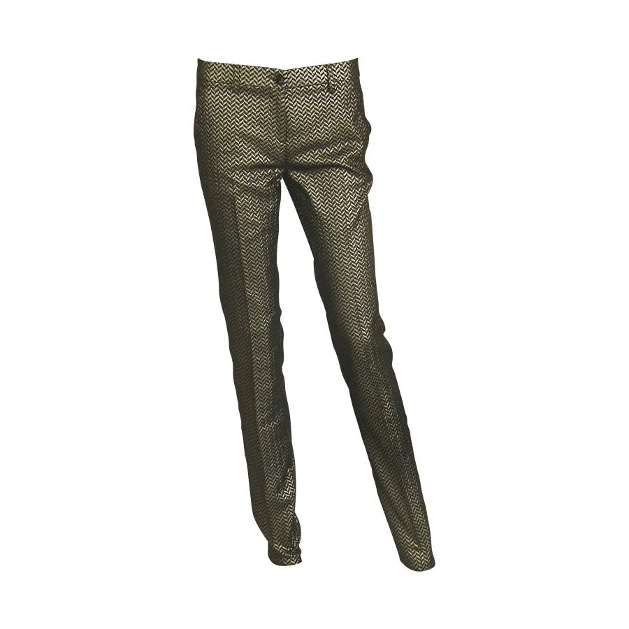 Etro Milano Pantalon en viscose dorée