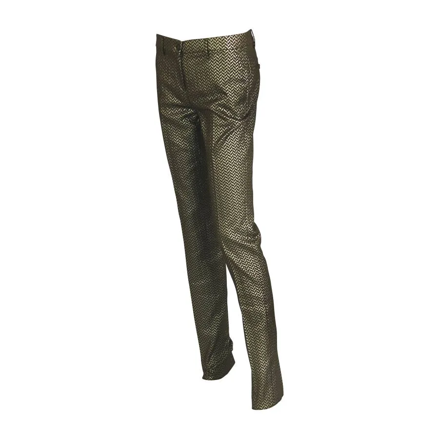 Etro Milano Pantalon en viscose dorée