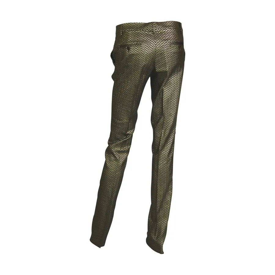 Etro Milano Pantalon en viscose dorée