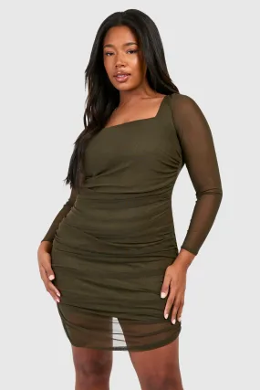 Grande taille - Robe moulante en mesh