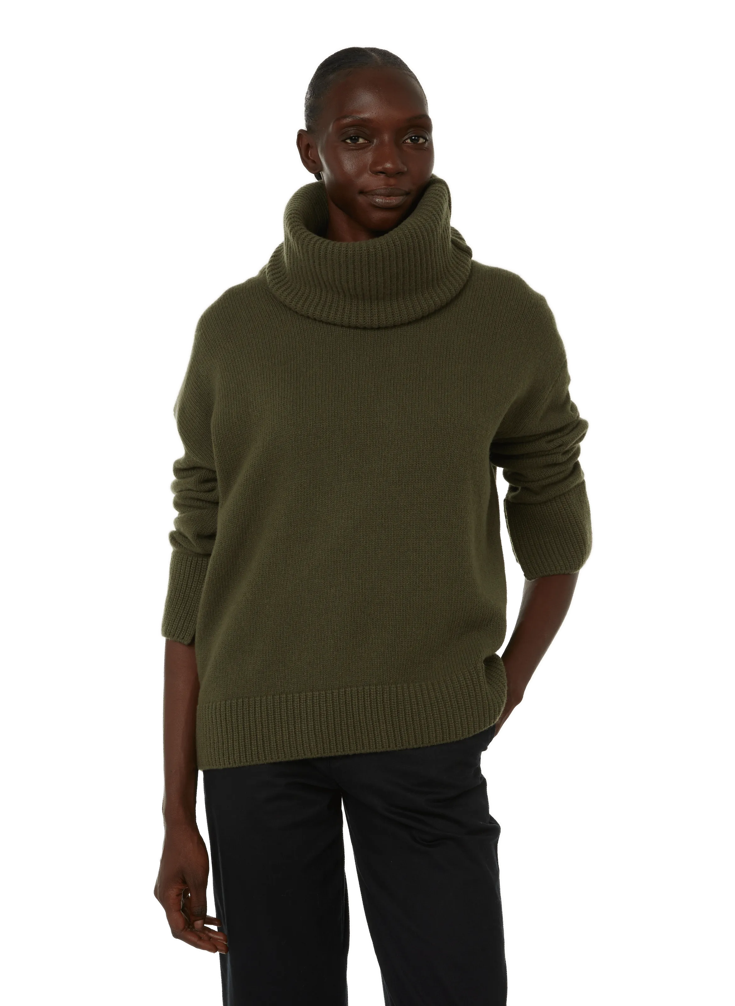 MONCLER  Pull en laine vierge - Vert