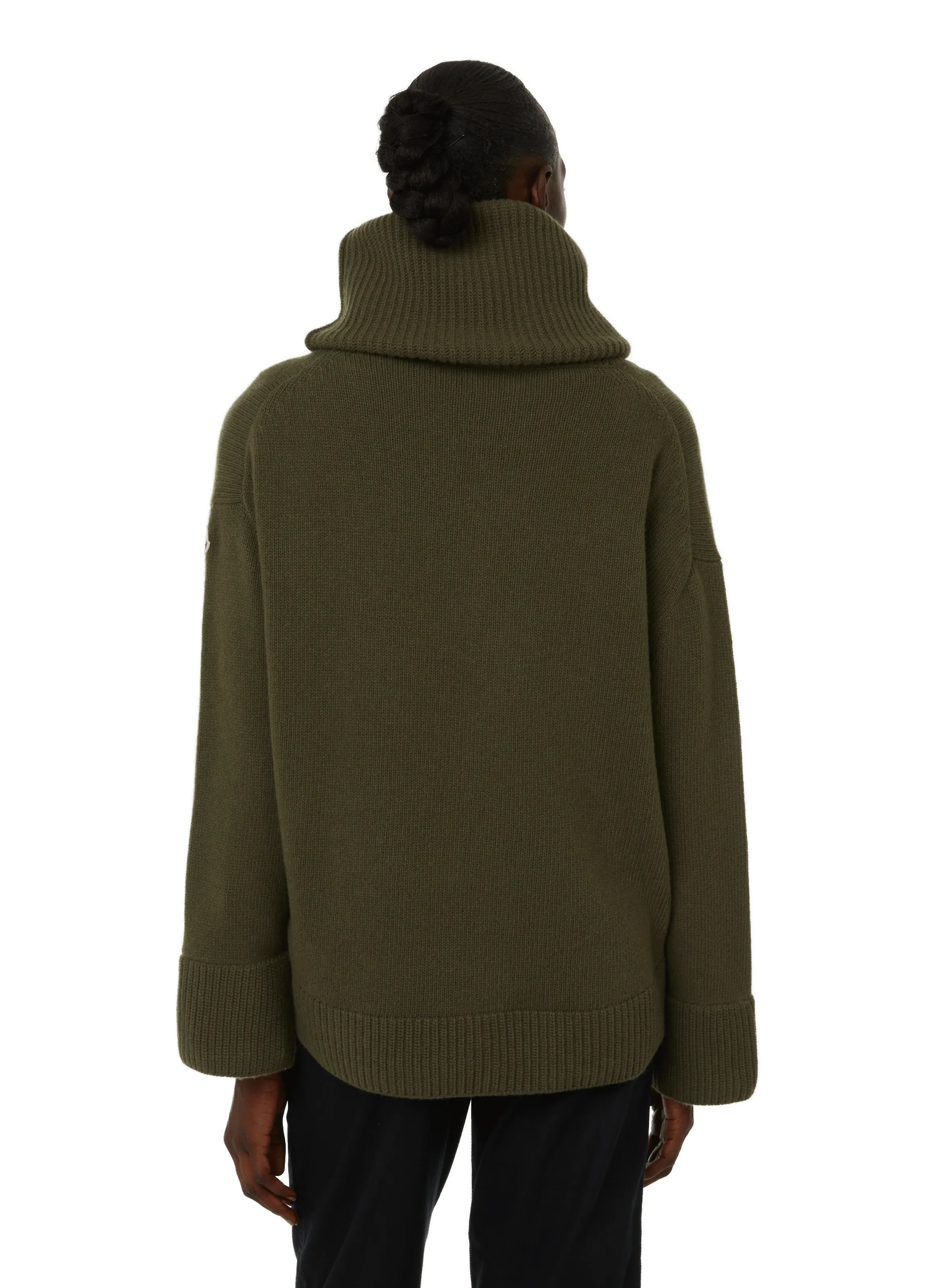 MONCLER  Pull en laine vierge - Vert