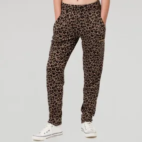 Pantalon Imprimé Animal en Viscose Pineapple