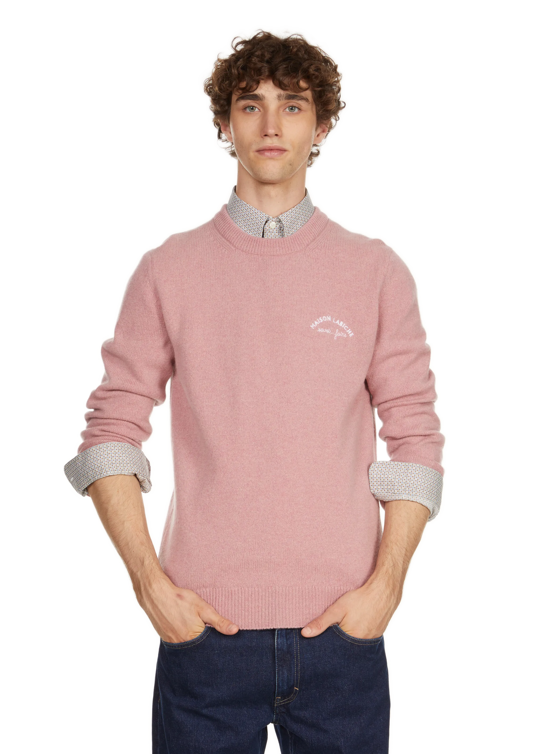 PULL EN LAINE VIERGE - MAISON LABICHE pour HOMME | Printemps