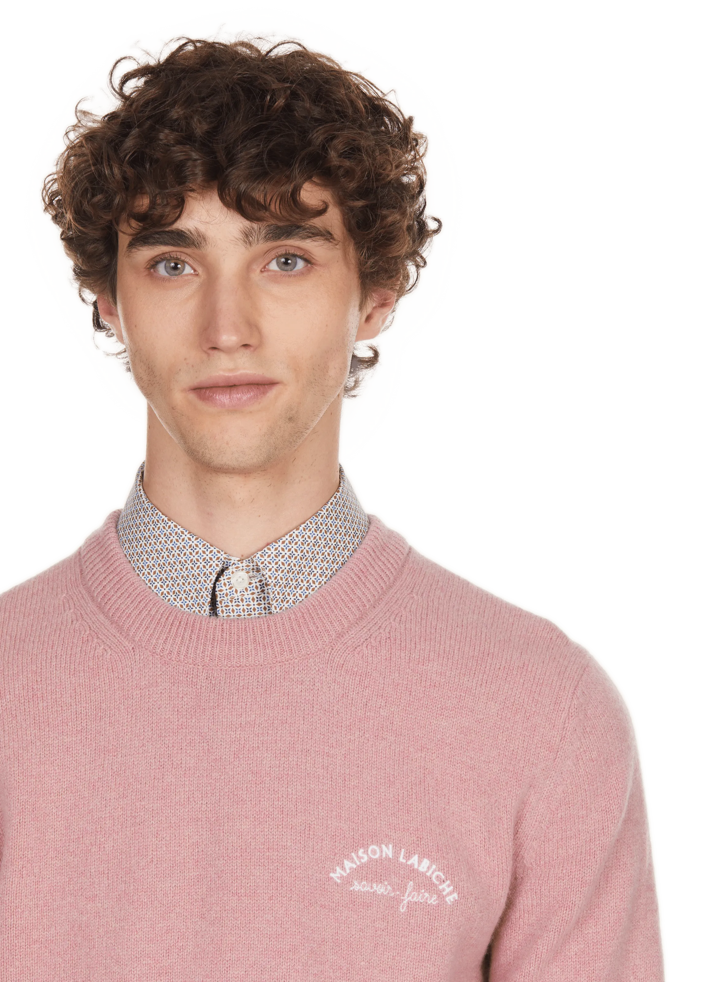 PULL EN LAINE VIERGE - MAISON LABICHE pour HOMME | Printemps