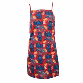 Robe dos nu courte col carré imprimé fleurs Femme TOMMY HILFIGER à