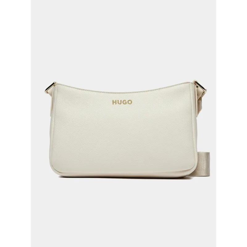 Sac bandoulière logo brodé beige femme - Project X Paris | wimod