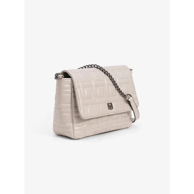 Sac bandoulière matelassé sable beige femme - Tiffosi | wimod