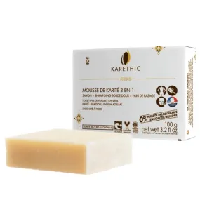 Savon-Shampoing 3 en 1 Mousse de Karité  - Karethic