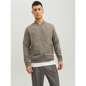 Veste bomber Courte Baseball Manches longues Gris Foncé | 3 Suisses