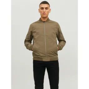 Veste bomber Courte Baseball Manches longues Marron vert | 3 Suisses